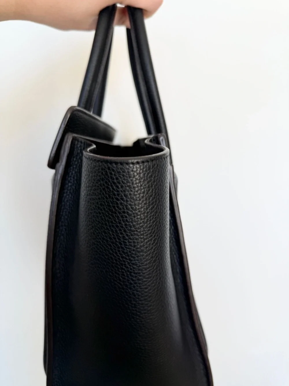 CELINE Black Micro Luggage Tote - Picture 7 of 16